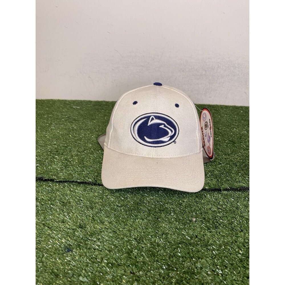Penn State Nittany Lions hat cap fitted 7 1/8 wool white Zephyr football mens